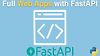 Full Web Apps with FastAPI