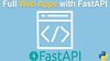 Full Web Apps with FastAPI