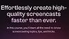 Screencasting.com. Effortlessly create high-quality screencasts faster than ever. (Complete packet)