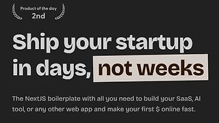 Launch Your Startup in Days, Not Weeks | ShipFast