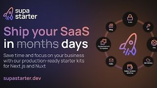 supastarter - SaaS starter kit for Next.js & Nuxt