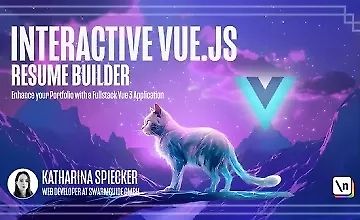 Interactive Vue.js Resume Builder