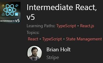 Intermediate React, v5