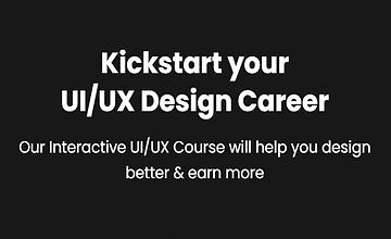 Kickstart your UI/UX Design Career / DesignCourse UI/UX
